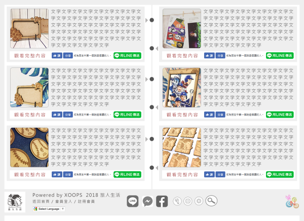 旅人灶咖Xoops商品展示形象網站設計(包含手機介面)_2-點擊將開啟燈箱效果